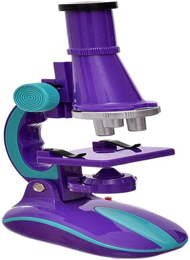 CIRBOX Educational Microscope for Kids - Beginner STEM Science Kit with 100X 200X 450X Magnification | Lab Toy with Slides & Specimen Bottles for Boys & Girls (Purple) - Image 4